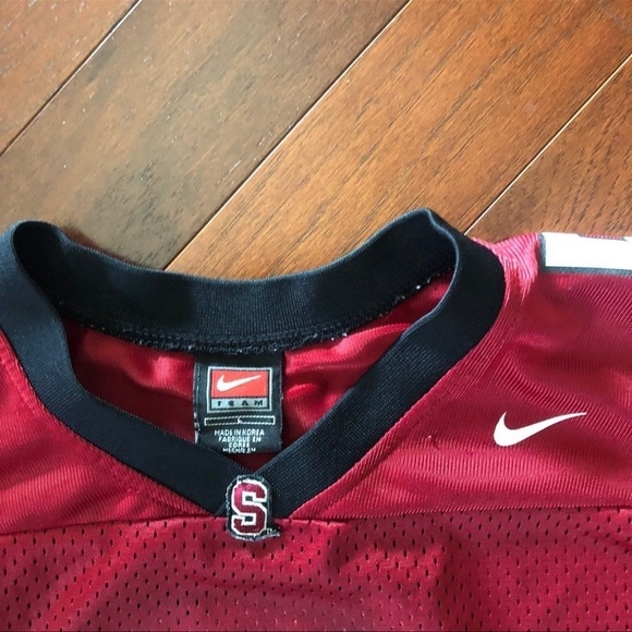 Unisex Nike Youth Red Nike Stanford Football Jersey Sz L - Picture 3 of 8